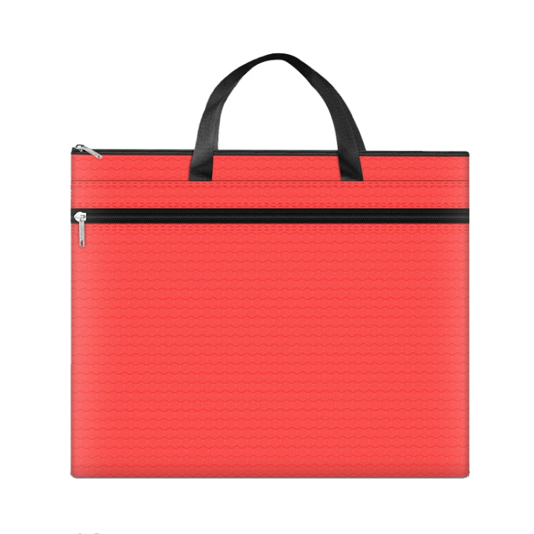 A3-8133 กระเป๋าใส่แฟ้มซิปแบบใช้มือถือความจุขนาดใหญ่ Oxford Cloth Waterproof Art Storage Bag