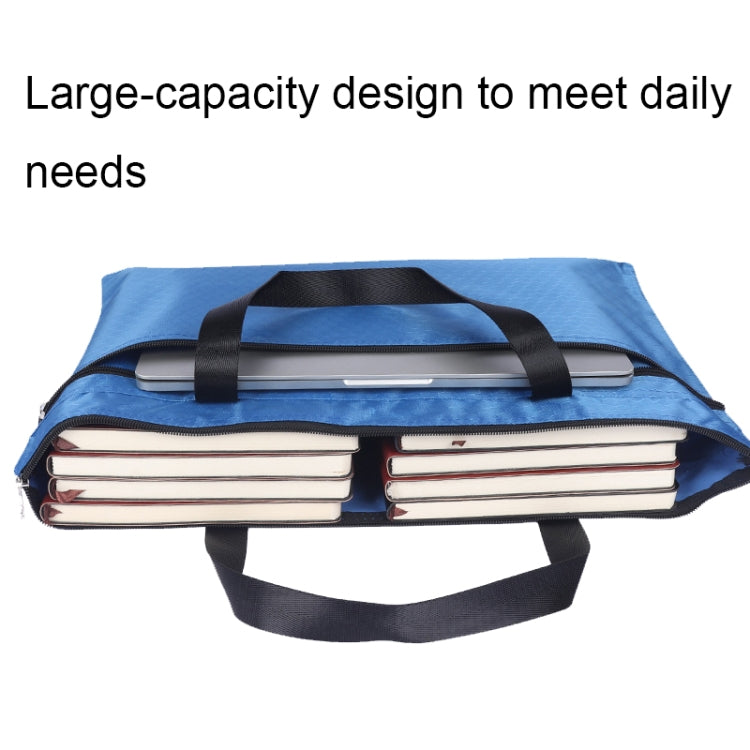 A3-8133 กระเป๋าใส่แฟ้มซิปแบบใช้มือถือความจุขนาดใหญ่ Oxford Cloth Waterproof Art Storage Bag