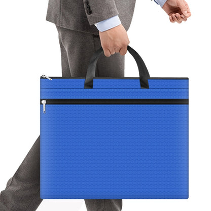 A3-8133 กระเป๋าใส่แฟ้มซิปแบบใช้มือถือความจุขนาดใหญ่ Oxford Cloth Waterproof Art Storage Bag