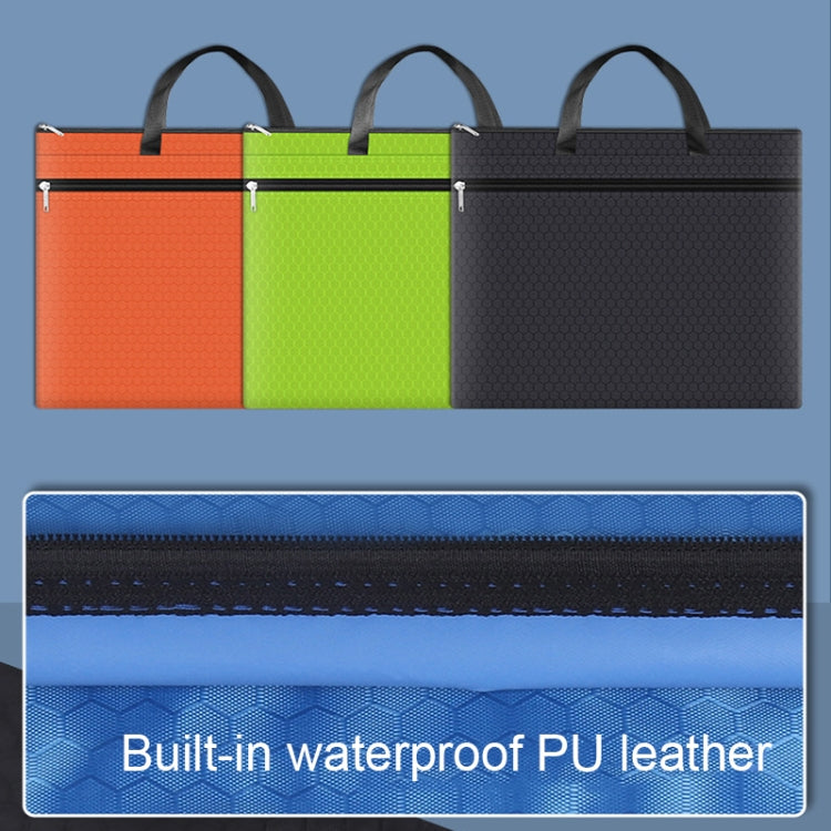 A3-8133 กระเป๋าใส่แฟ้มซิปแบบใช้มือถือความจุขนาดใหญ่ Oxford Cloth Waterproof Art Storage Bag