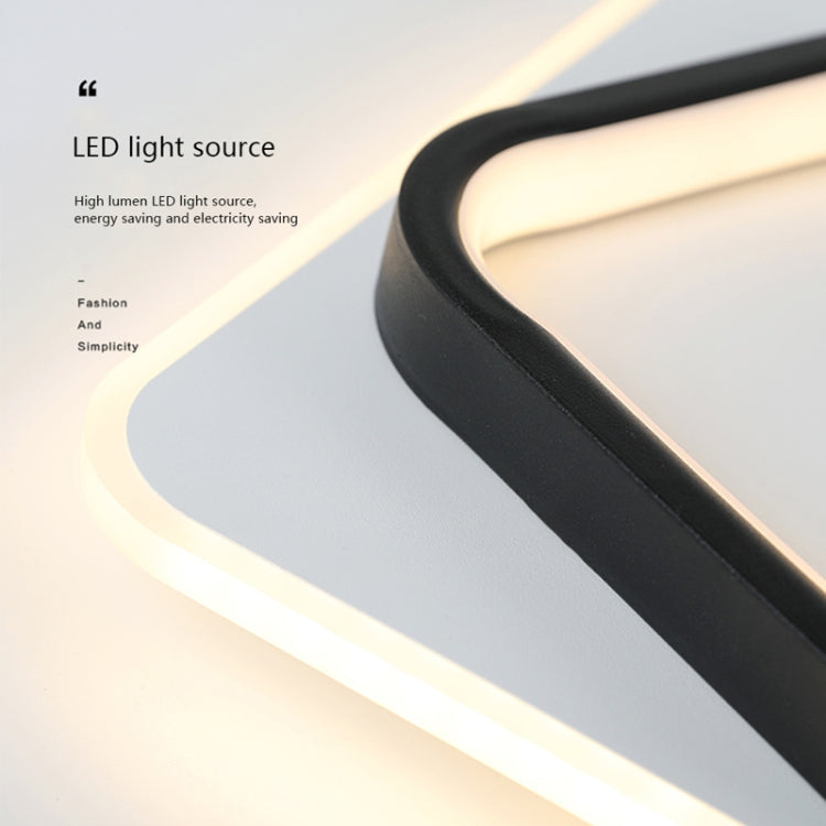 20W ไฟทางเดินลดแสง 3 สี LED ไฟเพดานทางเดินทางเข้าห้องรับฝากของ, White Circle, White Square, Black Circular, Black Square