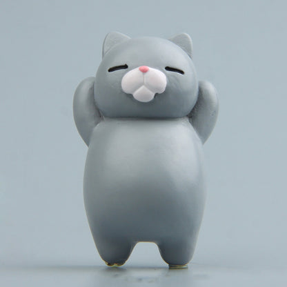 การ์ตูนแมวแม่เหล็กติดตู้เย็นเครื่องประดับเรซิ่นเครื่องประดับ, With Magnetic Sticker, Without Magnetic Sticker