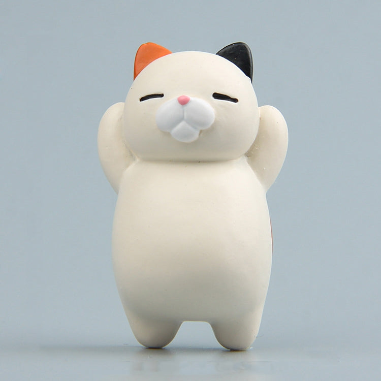 การ์ตูนแมวแม่เหล็กติดตู้เย็นเครื่องประดับเรซิ่นเครื่องประดับ, With Magnetic Sticker, Without Magnetic Sticker