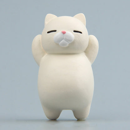 การ์ตูนแมวแม่เหล็กติดตู้เย็นเครื่องประดับเรซิ่นเครื่องประดับ, With Magnetic Sticker, Without Magnetic Sticker