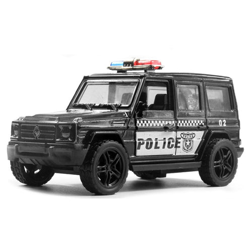 1:36 ออฟโรดรถตำรวจรถพยาบาลโมเดลรถเด็กของเล่นมีเสียงและไฟ, Police Car, Ambulance Car, fire truck, Army