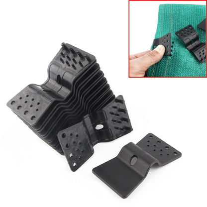 50pcs Sunshade Net Clip Garden Greenhouse Netting Shade Cloth Fastener, Butterfly Type