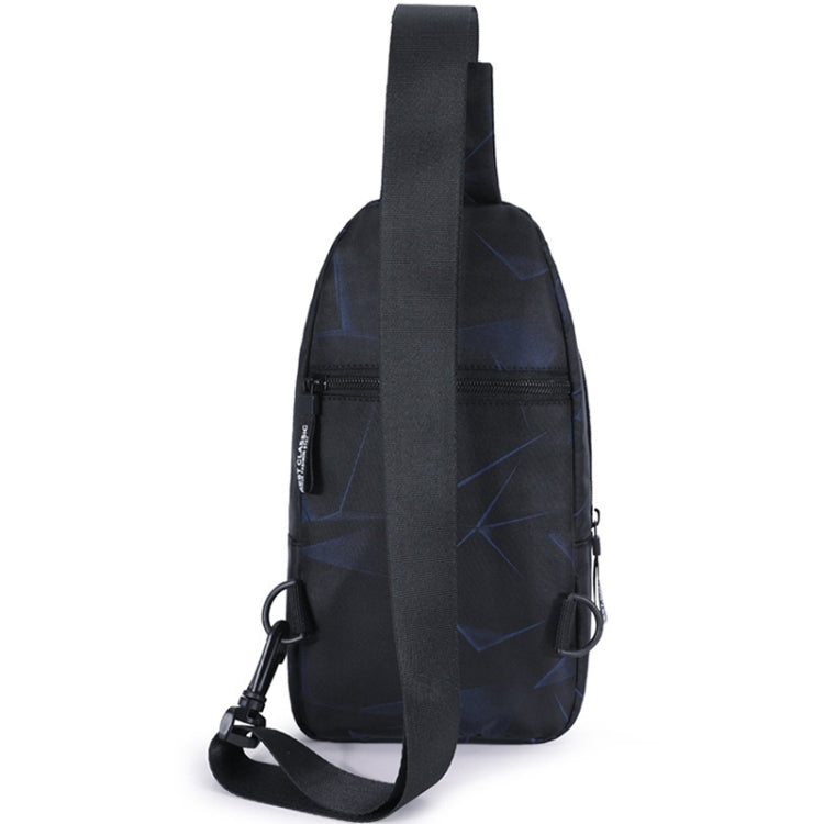 XQB990 กระเป๋าคาดหน้าอกผู้ชายกระเป๋า Messenger กระเป๋าผ้า Oxford กระเป๋ากีฬา, Line Blue, Line Black, Camouflage Dark Blue, Dynamic Blue, Snowflake Gray, Graffiti Blue