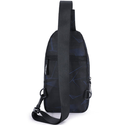 XQB990 กระเป๋าคาดหน้าอกผู้ชายกระเป๋า Messenger กระเป๋าผ้า Oxford กระเป๋ากีฬา, Line Blue, Line Black, Camouflage Dark Blue, Dynamic Blue, Snowflake Gray, Graffiti Blue
