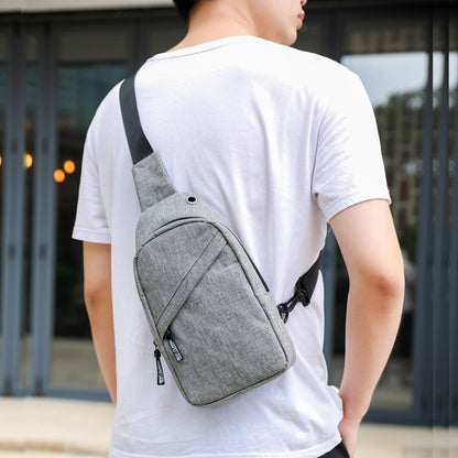 XQB990 กระเป๋าคาดหน้าอกผู้ชายกระเป๋า Messenger กระเป๋าผ้า Oxford กระเป๋ากีฬา, Line Blue, Line Black, Camouflage Dark Blue, Dynamic Blue, Snowflake Gray, Graffiti Blue