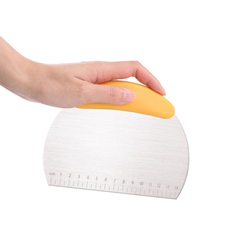 เครื่องตัด Nougat ขนาดใหญ่และกว้าง 2 ชิ้นพร้อมเครื่องตัดมาตราส่วน, 2pcs Large (Yellow)