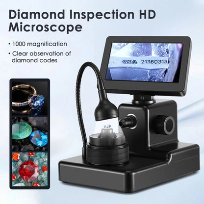 HJ1000 50-1000X Diamond Waist Code Microscope GIA เครื่องประดับรหัสเอวตราสาร, HJ1000