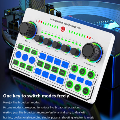 การ์ดเสียง X50 Bluetooth RGB LED พร้อมอินเตอร์เฟสพอร์ต OTG, X50