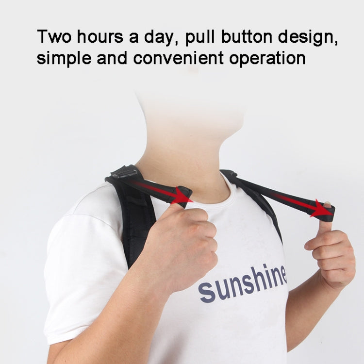 ปรับท่ากลับ Corrector ปรับปรุงเข็มขัดหลังค่อมสำหรับผู้หญิงและผู้ชาย, Ordinary, With  Shoulder Padded