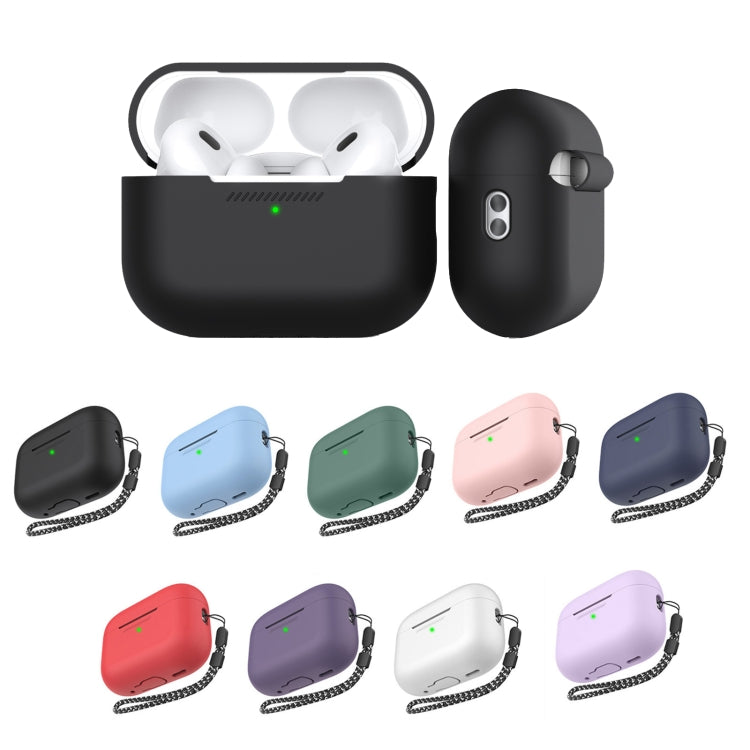 สำหรับ AirPods Pro 2 AhaStyle PT187 เคสซิลิโคนแบบชิ้นเดียวพร้อมเคสเชือกเส้นเล็ก