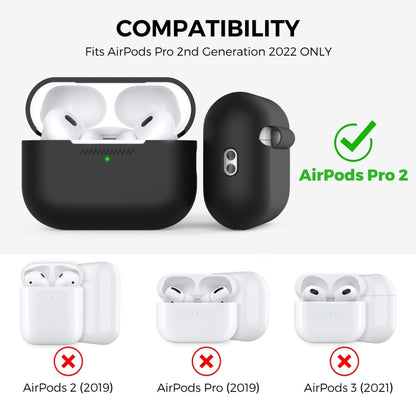 สำหรับ AirPods Pro 2 AhaStyle PT187 เคสซิลิโคนแบบชิ้นเดียวพร้อมเคสเชือกเส้นเล็ก