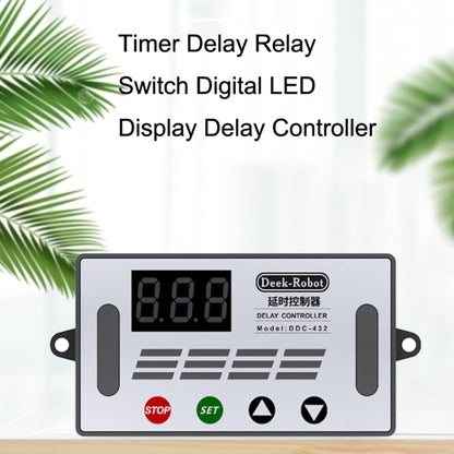 Deek-Robot DDC-432 สวิตช์รีเลย์หน่วงเวลา DC5V-30V Dual MOS Tube Digital แสดงผล Time Relay Controller, Time Relay Controller