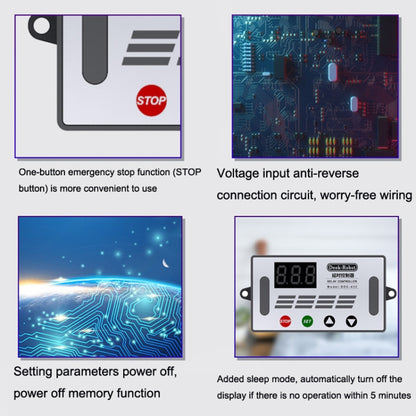 Deek-Robot DDC-432 สวิตช์รีเลย์หน่วงเวลา DC5V-30V Dual MOS Tube Digital แสดงผล Time Relay Controller, Time Relay Controller