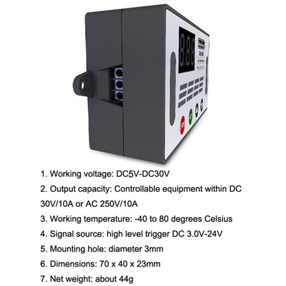Deek-Robot DDC-432 สวิตช์รีเลย์หน่วงเวลา DC5V-30V Dual MOS Tube Digital แสดงผล Time Relay Controller, Time Relay Controller
