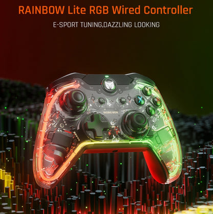 ตัวควบคุมเกมแพดแบบมีสาย RGB สำหรับพีซี / สวิตช์, BIGBIGWON C1 S
