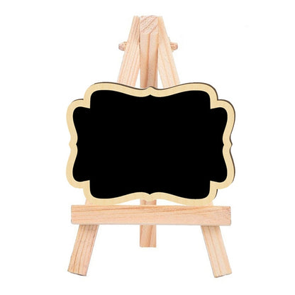 191288 10pcs Small Party Shop Message Blackboard Ornaments Pine Tripod กระดานข้อความตกแต่ง
