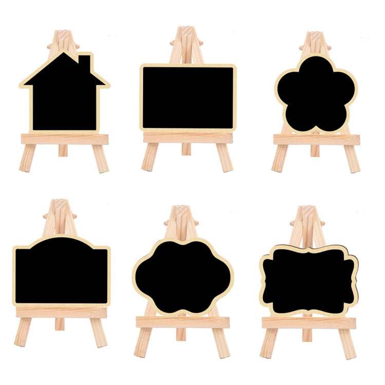 191288 10pcs Small Party Shop Message Blackboard Ornaments Pine Tripod กระดานข้อความตกแต่ง