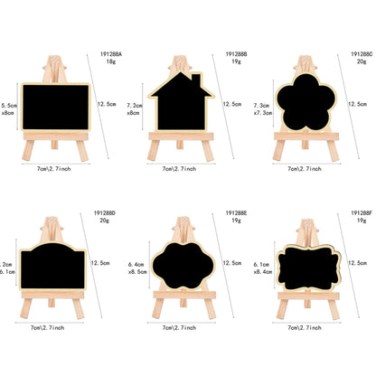 191288 10pcs Small Party Shop Message Blackboard Ornaments Pine Tripod กระดานข้อความตกแต่ง
