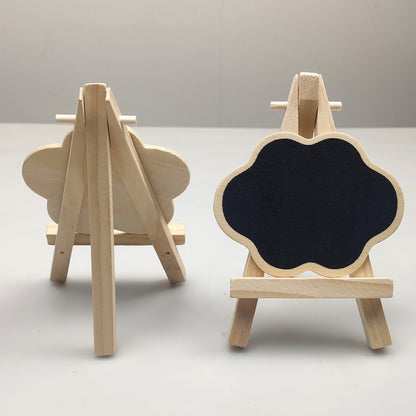 191288 10pcs Small Party Shop Message Blackboard Ornaments Pine Tripod กระดานข้อความตกแต่ง