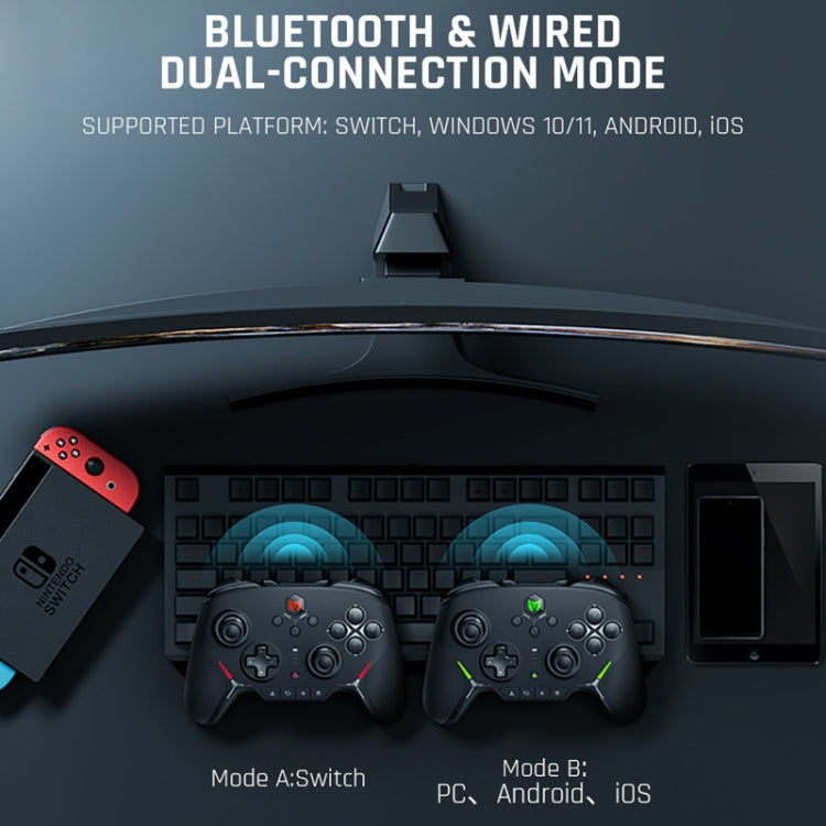 Gamepad เชิงกลเต็มรูปแบบบลูทู ธ แบบมีสายรองรับโหมดคู่สวิตช์ / PC / Android / IOS, BIGBIGWON Blitz C2Pro, BIGBIGWON Blitz C2Pro+Base