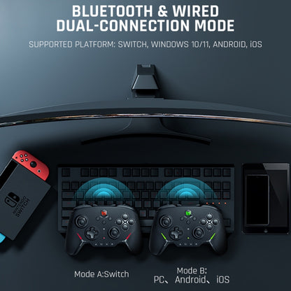 Gamepad เชิงกลเต็มรูปแบบบลูทู ธ แบบมีสายรองรับโหมดคู่สวิตช์ / PC / Android / IOS, BIGBIGWON Blitz C2Pro, BIGBIGWON Blitz C2Pro+Base