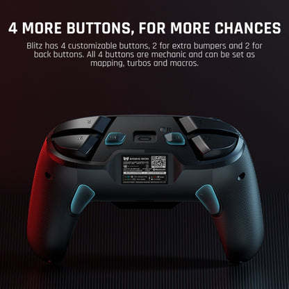 Gamepad เชิงกลเต็มรูปแบบบลูทู ธ แบบมีสายรองรับโหมดคู่สวิตช์ / PC / Android / IOS, BIGBIGWON Blitz C2Pro, BIGBIGWON Blitz C2Pro+Base