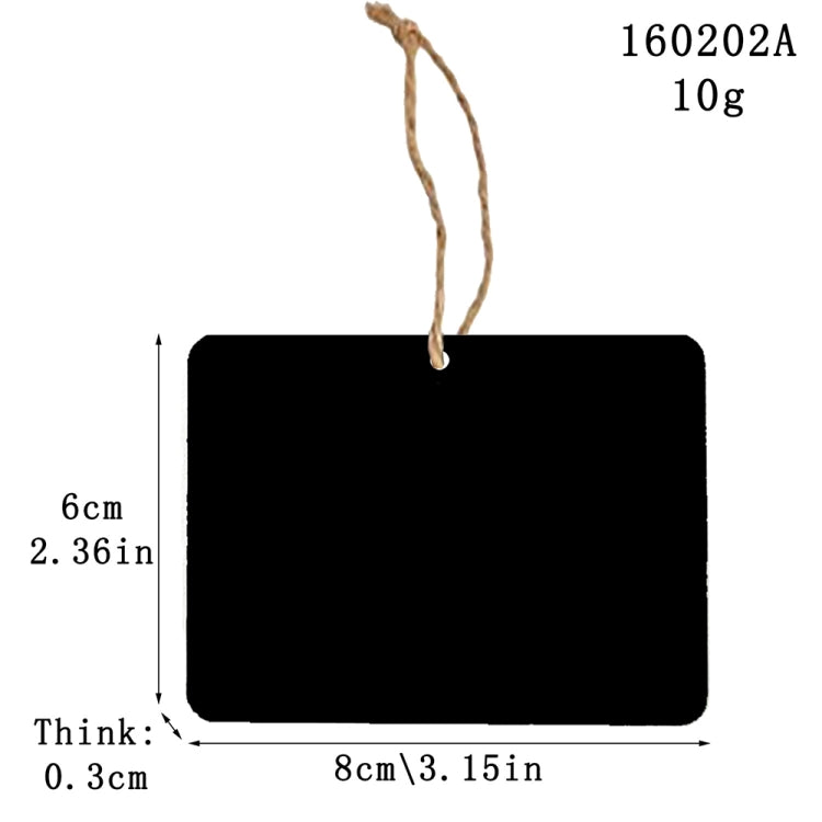 กระดานข้อความไม้แขวนขนาดเล็ก 10 ชิ้น/เซ็ต Home Holiday Decor Lanyard Chalkboard