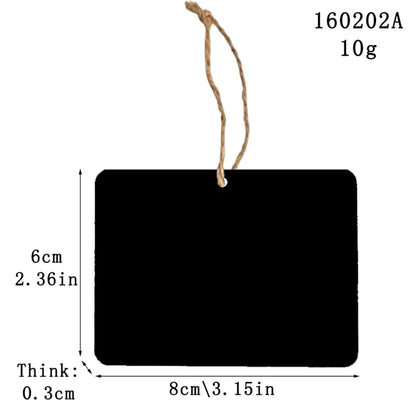 กระดานข้อความไม้แขวนขนาดเล็ก 10 ชิ้น/เซ็ต Home Holiday Decor Lanyard Chalkboard
