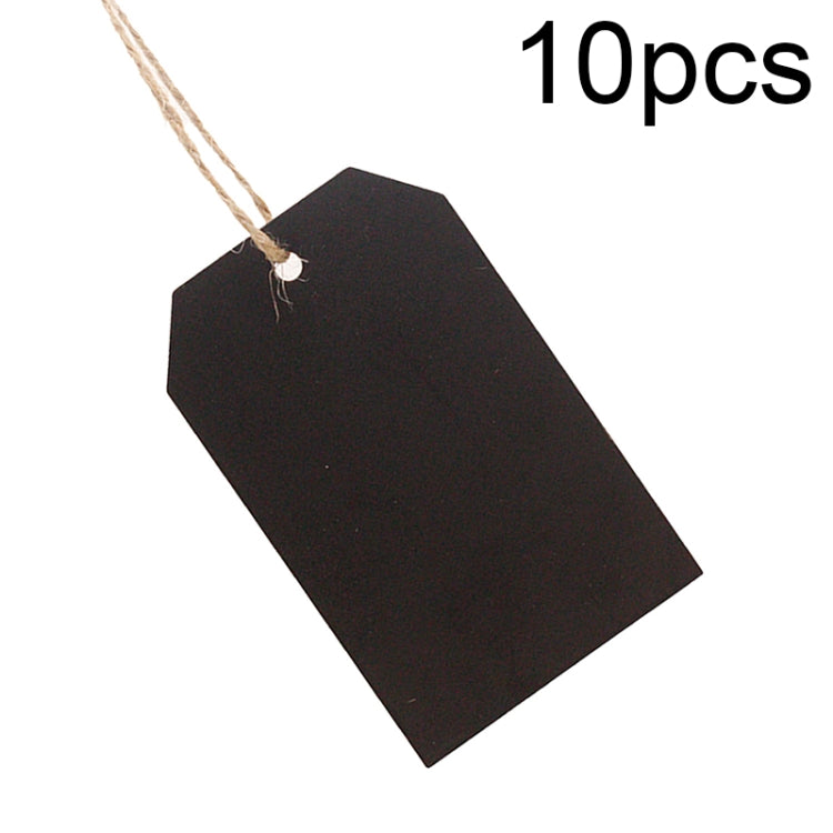 กระดานข้อความไม้แขวนขนาดเล็ก 10 ชิ้น/เซ็ต Home Holiday Decor Lanyard Chalkboard