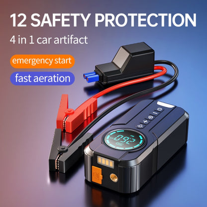 YX1920SH รถจ่ายไฟฉุกเฉินสตาร์ทเครื่องปั๊มลมเครื่อง All-in-one, 8000mAh, 8000mAh+EVA Bag
