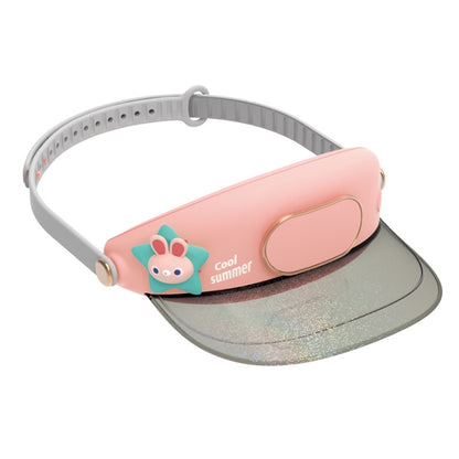 GL130-133 หมวกพัดลมกลางแจ้ง Leafless Mute USB แบบพกพา แคมป์ปิ้ง พัดลมขนาดเล็ก, Star Rabbit, Huahua Duck, Love Dragon