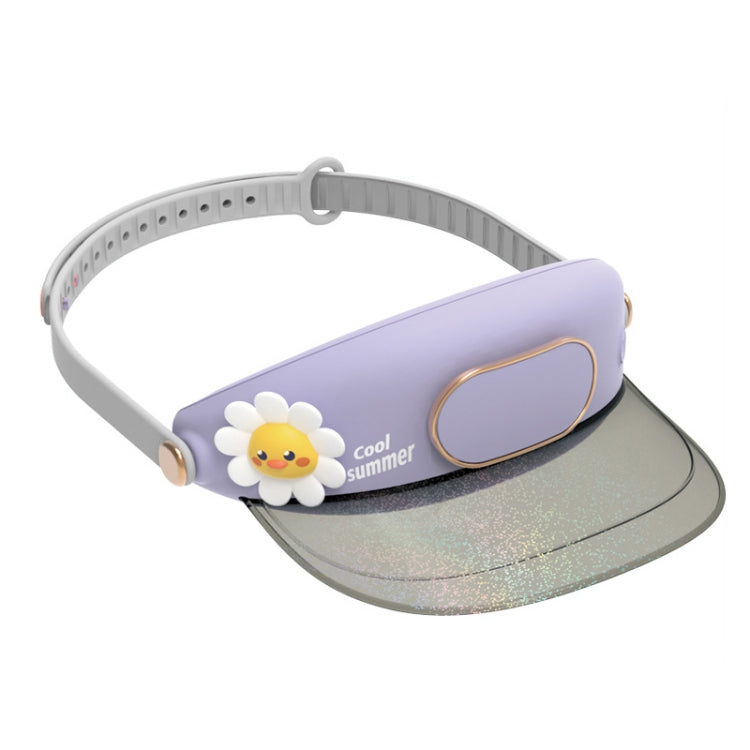 GL130-133 หมวกพัดลมกลางแจ้ง Leafless Mute USB แบบพกพา แคมป์ปิ้ง พัดลมขนาดเล็ก, Star Rabbit, Huahua Duck, Love Dragon