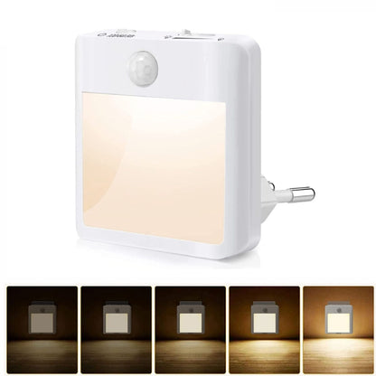 NL2101 Motion Sensor ไฟกลางคืน LED ปลั๊กไฟ AC Dimming Sleep Lights, Spec:, NL2101 Warm EU Plug, NL2101 Warm and White EU Plug, NL2101 Warm US Plug, NL2101 Warm and White US Plug, NL2101 Warm UK Plug, NL2101 Warm and White UK Plug