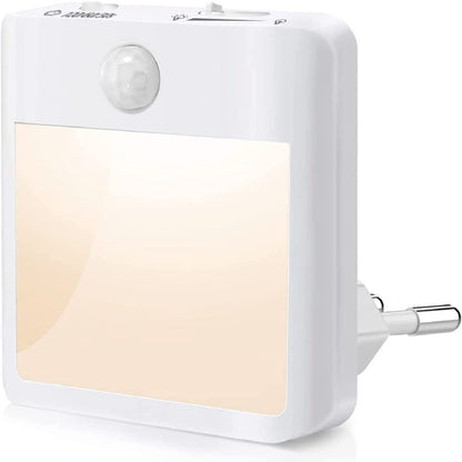 NL2101 Motion Sensor ไฟกลางคืน LED ปลั๊กไฟ AC Dimming Sleep Lights, Spec:, NL2101 Warm EU Plug, NL2101 Warm and White EU Plug, NL2101 Warm US Plug, NL2101 Warm and White US Plug, NL2101 Warm UK Plug, NL2101 Warm and White UK Plug