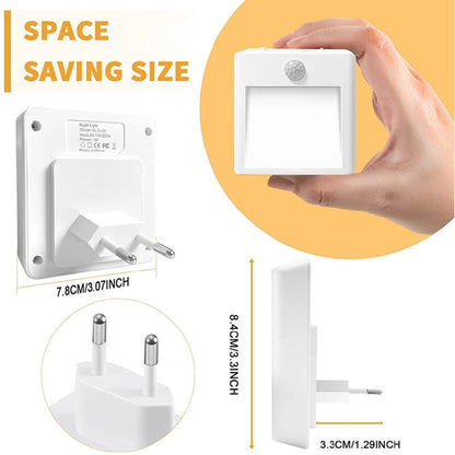 NL2101 Motion Sensor ไฟกลางคืน LED ปลั๊กไฟ AC Dimming Sleep Lights, Spec:, NL2101 Warm EU Plug, NL2101 Warm and White EU Plug, NL2101 Warm US Plug, NL2101 Warm and White US Plug, NL2101 Warm UK Plug, NL2101 Warm and White UK Plug