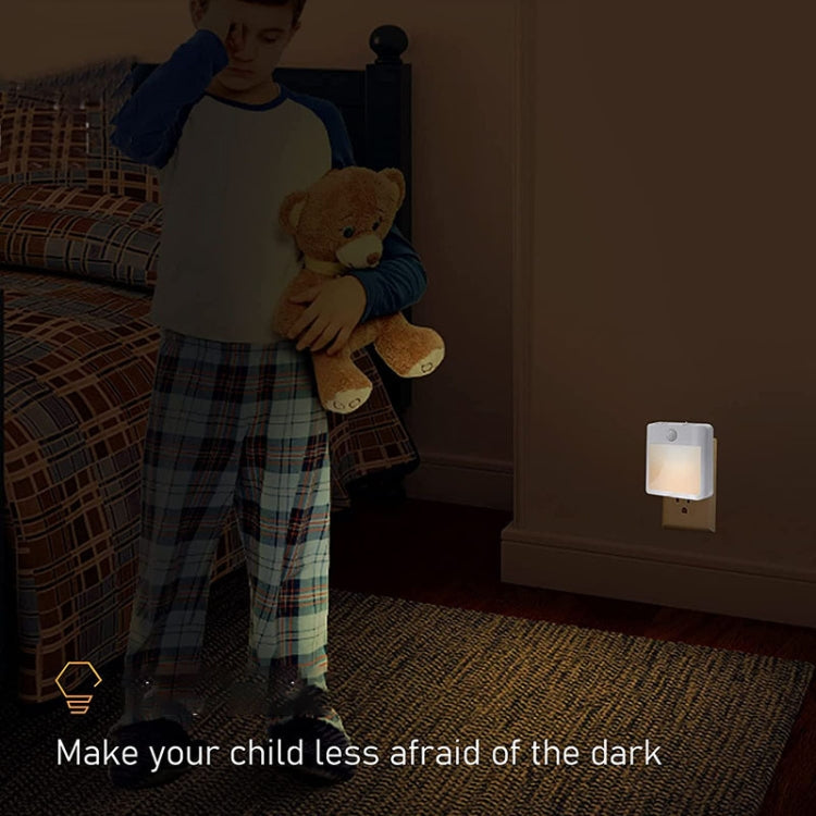 NL2101 Motion Sensor ไฟกลางคืน LED ปลั๊กไฟ AC Dimming Sleep Lights, Spec:, NL2101 Warm EU Plug, NL2101 Warm and White EU Plug, NL2101 Warm US Plug, NL2101 Warm and White US Plug, NL2101 Warm UK Plug, NL2101 Warm and White UK Plug
