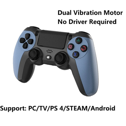 KM048 สำหรับ PS4 Bluetooth Wireless Gamepad Controller 4.0 พร้อมแถบแสง, KM048 (Mint Green), KM048 (Cangling Green), KM048 (Vitality Orange), KM048 (Rose Pink), KM048 (Lemon Yellow), KM048 (Mountain Blue), KM048 (Battle Gray), KM048 (Elegant Silver)    ...