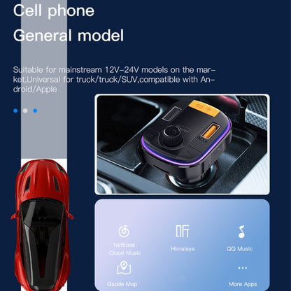Yesido Y45 Car PD Charger ที่จุดบุหรี่ QC Car Charging USB Bluetooth Digital Display FM, Y45