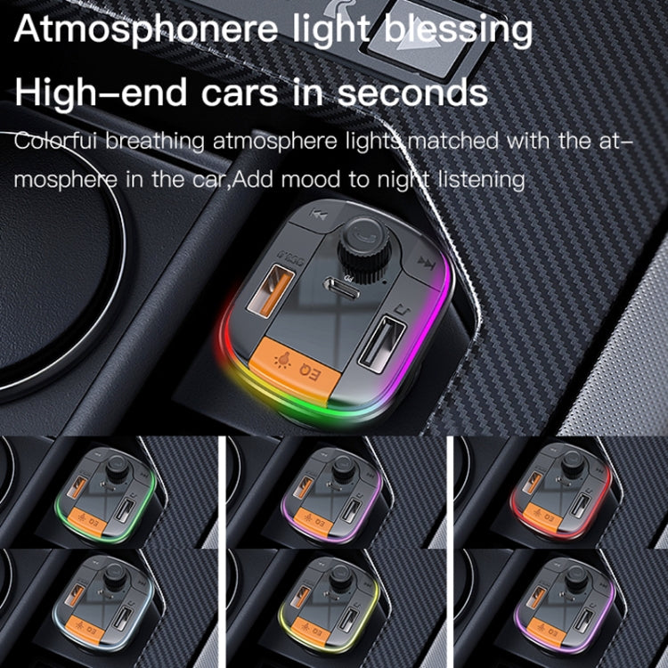 Yesido Y45 Car PD Charger ที่จุดบุหรี่ QC Car Charging USB Bluetooth Digital Display FM, Y45