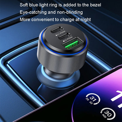 Yesido Y50 Car USB3.0 Fast Charger 30W อลูมิเนียมอัลลอยด์ PD Fast Charging, Y50