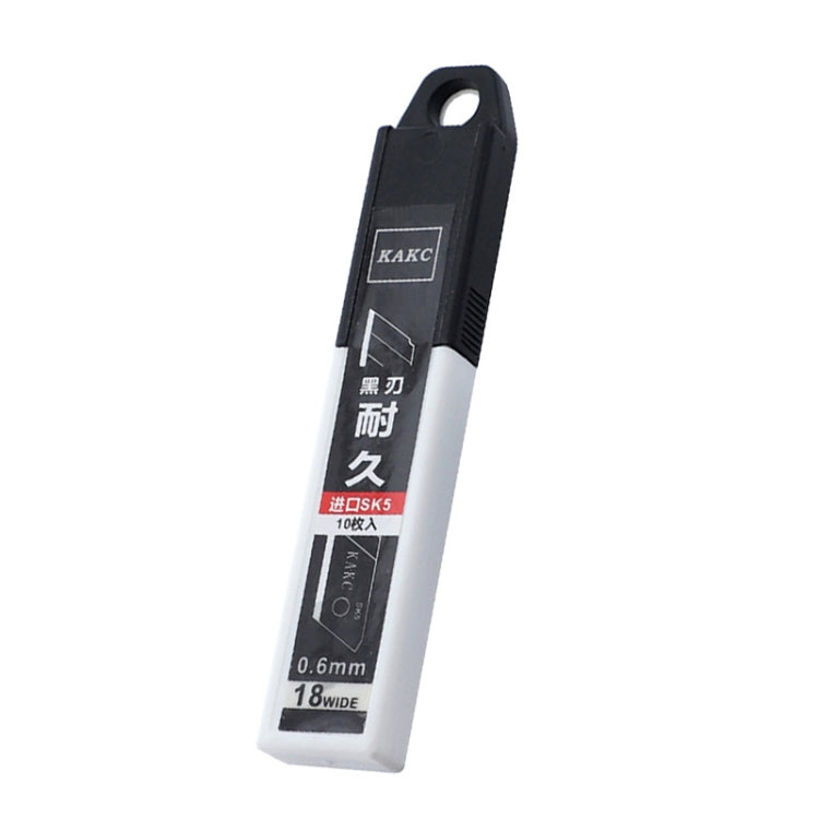 KAKC-18 ใบมีดคัตเตอร์ ใบมีดดำ ใบมีดคัตเตอร์ติดผนัง 18 มม, 10pcs /Box, 100pcs /Box