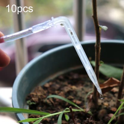 FR-258 40pcs 4/7mm Capillary Transparent Curved Drop Arrow สวน Micro-Spray ชลประทาน Arrow