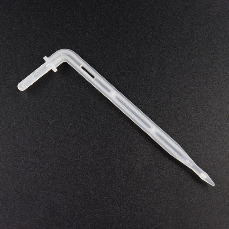 FR-258 40pcs 4/7mm Capillary Transparent Curved Drop Arrow สวน Micro-Spray ชลประทาน Arrow