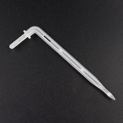 FR-258 40pcs 4/7mm Capillary Transparent Curved Drop Arrow สวน Micro-Spray ชลประทาน Arrow