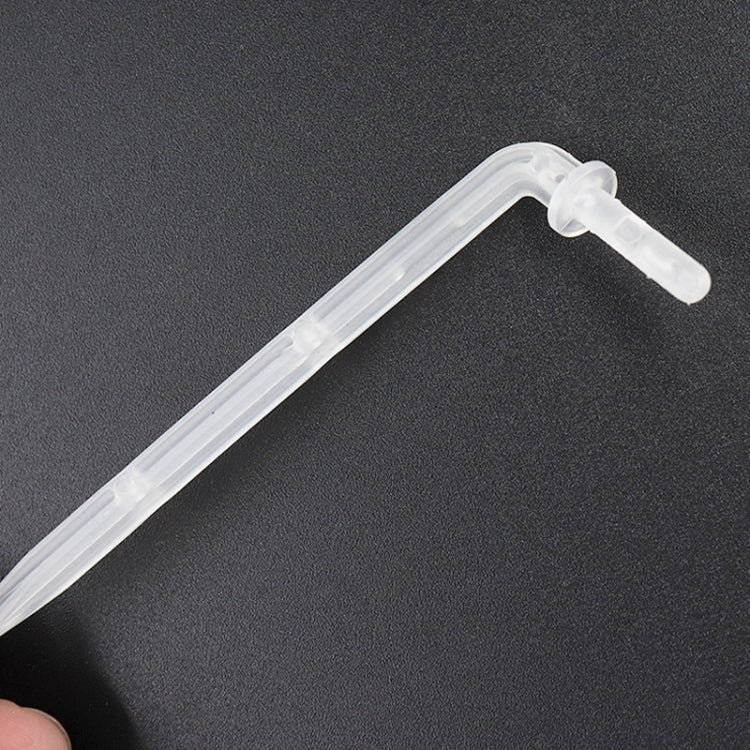 FR-258 40pcs 4/7mm Capillary Transparent Curved Drop Arrow สวน Micro-Spray ชลประทาน Arrow