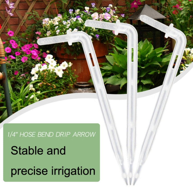FR-258 40pcs 4/7mm Capillary Transparent Curved Drop Arrow สวน Micro-Spray ชลประทาน Arrow